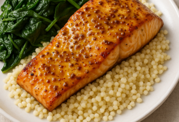 Dijon Maple-Glazed Salmon Meal