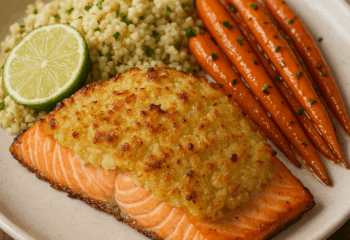 Horseradish Potato-Crusted Salmon Meal