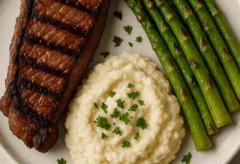 Grilled New York Strip Steak Meal