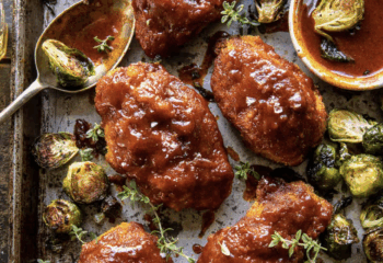 Spicy Honey Mustard Chicken Thighs Meal