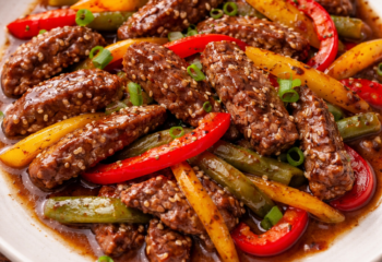 Pepper Steak Stir Fry with Peppers Bulk