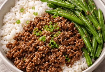 Korean Ground Beef Bowl Meal Korean Ground Beef Bowl Meal