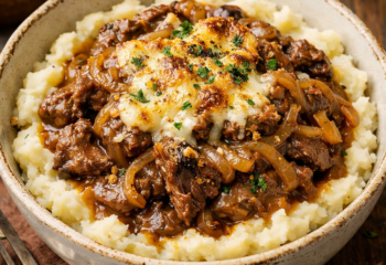 French Onion Beef Bowl