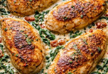 Tuscan Chicken with Spinach Cream Sauce Bulk Tuscan Chicken with Spinach Cream Sauce Bulk